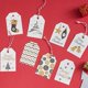 thumbnail image 5 of 100 piezas de recompensas de lectura al azar para marcapáginas escolares, tarjetas de deseos de Navidad, copo de nieve negro, 5 of 5
