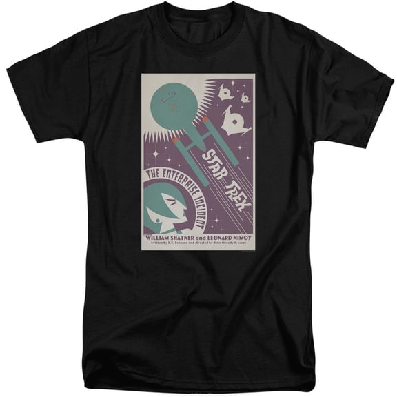 Star Trek Tos Episode 57 Adult Tall T-Shirt 18/1 T-Shirt Black