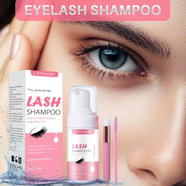 XWSHYW Potenciadores de Pestañas Champú para Pestañas Champú para Pestañas Espuma Limpiadora de Pestañas Mousses, Solución Limpiadora de Pestañas (100 Ml)