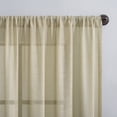 thumbnail image 2 of Archaeo Slub Textured Linen Blend Cafe Curtain Valance, 56"W X 14"L, Linen, 2 of 7