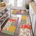 thumbnail image 2 of Pioneer Flower Floral Print Pattern Kitchen Rugs Sets Of 3,Kitchen Runner Rugs Non Skid Washable,Decorative Kitchen Floor Mats for Kitchen,Sink,Laundry,17"x30"+ 17"x47" + 17"x59", 2 of 6