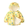 thumbnail image 6 of Esaierr Autumn Winter Fleece Lined Cotton Jacket for Toddler Kids Boys Girls Ears Hooded Puffer Coats Printed Thickened Short Cotton Outerwear For1-6 Years Old, 6 of 8