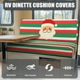 thumbnail image 4 of XYZCANDO Father Christmas RV Dinette Cushion Covers Universal Camper Accessories Washable Bench Cushion Sofa Slip Covers for 2 Seat Cushion Couch Loveseat Sofa Chair Cover, 4 of 7