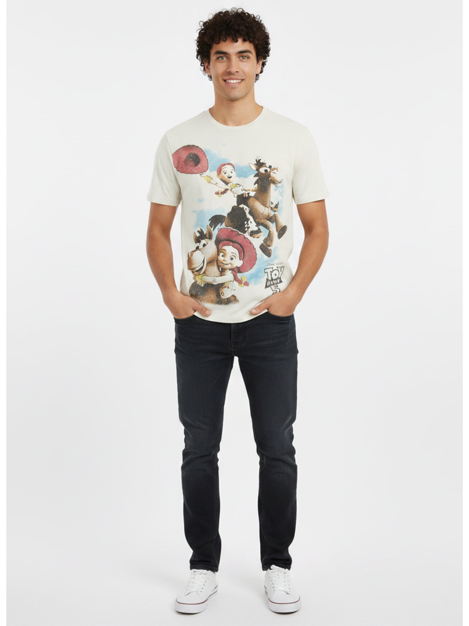 Toy Story, Men's & Big Men's Graphic Tee, Horse Clouds, Sizes S-3XL