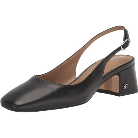 

Sam Edelman Women s Terra Slingback Pumps Black Leather 7M