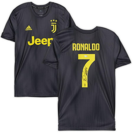 Cristiano Ronaldo Juventus Fc Autographed 2018 2019 Black