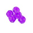 thumbnail image 2 of 5 Piezas Juegos de Matemáticas Dados 12 Caras Púrpura Yotijar Dados varios lados, 2 of 8
