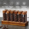 thumbnail image 3 of Separate bottling,Display Stand Wood Display Container - Container Cellar Stand And Funnel Included Ideal Bean Container 12 Tubes And Funnel With Wood Coffee Beans Container Ideal Coffee Lovers, 3 of 6