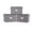 Graphite Polyester, variant on HeSLehs Keepsakes - Zip-Top Storage Box - Heavy Duty Polyester- Reinforced Handles - Stackable Design - Indoor Storage-Beige Heather
