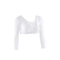 thumbnail image 1 of Minnieouse Camiseta Sexy para mujer, abrigo de manga larga transparente con cuello en V, Tops de perspectiva de malla superior, camisa corta de Prendas para la parte del cuerpo S, 1 of 6