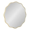 thumbnail image 1 of Kate and Laurel Viona Modern Scalloped Wall Mirror, 26 Inch Diameter, Gold, Decorative Round Wall Mirror with Unique Rippled Edge and a Glamorous Gold Finish, 1 of 8