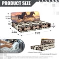 thumbnail image 7 of Uorisanigo RV Dinette Cushions Covers 2 PCS Western Horse Aztec Camper Cushion Covers Easy to Install Camper Accessories Stretch Car Seat Slipcovers Sofa Loveseat Chair Cover Protective, 7 of 7