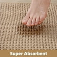 thumbnail image 5 of PABUBE Bathroom Rug,Small Non Slips Bath Mat, Machine Washable Bathroom Mat, Soft Absorbent Bathmat Bath Rug, Bathroom Rug and Mat for Bathroom Floor (16"x24",Beige), 5 of 10
