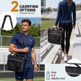 thumbnail image 2 of Edx Stadium seats, with cushioned steps, back support, portable, dimensions of 17 inches wide x 12 inches deep x 16 inches high, one set, black, 2 of 7