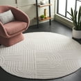thumbnail image 2 of SAFAVIEH Audrey Samia Geometric Area Rug, Beige, 6' x 6' Round, 2 of 7