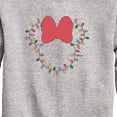 thumbnail image 2 of Disney - Christmas Lights Minnie Head - Toddler Boys Fleece Crew Sweatshirt, 2 of 4