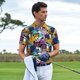 thumbnail image 3 of Balery Retro Panther Camisa Polo de Hombre con Estampado, de Manga Corta y Tejido Medio, Camisa Tipo Golf Polo-Large, 3 of 6