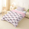 thumbnail image 2 of Homewish Coquette Ghost Bat Bow Twin Comforter Sets for Girls, Halloween Skull Wing Ribbon Bedding Set, Pink Reversible, 2pcs, 1 Comforter and 1 Pillowcase, 2 of 6
