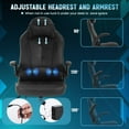 thumbnail image 7 of PayLessHere Massage Gaming Chair, Racing PU Leather, Rolling Swivel Office Chair for Adults, Black, 7 of 7