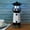 Black, variant on Solar Lighthouse Garden Statue, Resin Waterproof Lighthouse Statue, Solar-Powered Outdoor Lawn Ornament, LED Rotating Lamp for Garden Landscape Outside Yard, Patio, Porch