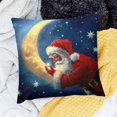 thumbnail image 2 of BANET Christmas Christmas Cushion Covers Sofa Back Cushions Christmas Household Decor Cover Lighting Short Plush Printing 12x12in, 2 of 5