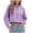 Purple, variant on ZZwxWA Women's Drawstring Cropped Hoodie Casual Hoodies for Women Workout Crop Tops Sweatshirt Long Sleeve Crop Top Sale
