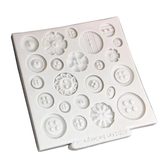 WINDLAND Button Shape Cake Mold Craft Cake Chocolate Clay Soap Decorating Family Safe