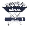 Volleyball Cart for 24 Balls by Mikasa Sports, Navy - 48'' x 22'' x 40''