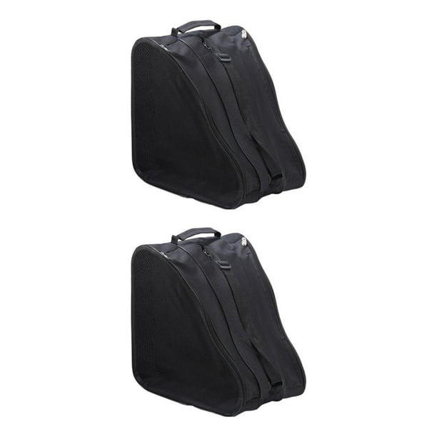Naiovety Bolsa pesada para patines, ligera, fácil y duradera, bolsa para patines, bolsa con ruedas, fácil y ligera, patines en línea, color Negro 2Conjunto