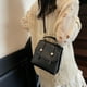 thumbnail image 4 of Mochila de Cuero PU Vintage para Mujer, Bolso de Mano Casual de Moda, Ligera e Impermeable 20x20x9cm Gran Capacidad Bolso de Viaje Negro Marrón Café, 4 of 6