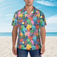 thumbnail image 5 of Picia Starfish And Algae Gentle Cotton Regular Fit Short Sleeve Casual Hawaiian Shirt for Men-Small, 5 of 8