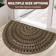 thumbnail image 2 of Half Circle Door Mat Front Door Mat Outside Entrance Welcome Mats Outdoor Indoor Semicircular Doormat for Outdoor Half Round Door Mats for Garage Muddy Paws 24"x36", 2 of 14