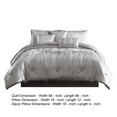 thumbnail image 5 of 6 Piece Twin Comforter Set with Shimmering Appeal, Silver- Saltoro Sherpi, 5 of 5