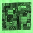 thumbnail image 1 of Ahgly Company Indoor Square Abstract Emerald Green Contemporary Area Rugs, 4' Square, 1 of 4