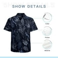 thumbnail image 7 of High Quality Hawaiian Shirts for Men Short Sleeve Aloha Beach Shirt Floral Summer Casual Button Down Shirts Blouses G43U9J, 7 of 7