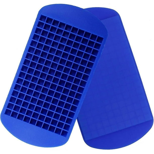 Mini Ice Cube Trays Silicone, Stackable BPA-Free Small Ice Molds for Whiskey Cocktail Chilling