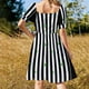 thumbnail image 5 of Vestido de manga corta con estampado de demonio a rayas, elegante vestido de noche para mujer, vestido largo para mujer, 5 of 7