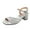 Silver, variant on Chunky Heels Sandals Fashion Sparkly Bling Walking Footwear with Ankle Strap Comfortable Ladies Dress Casual Slippers Summer Open Toe Soft Sole Low Heel Shoes Breathable Dance Party Slides