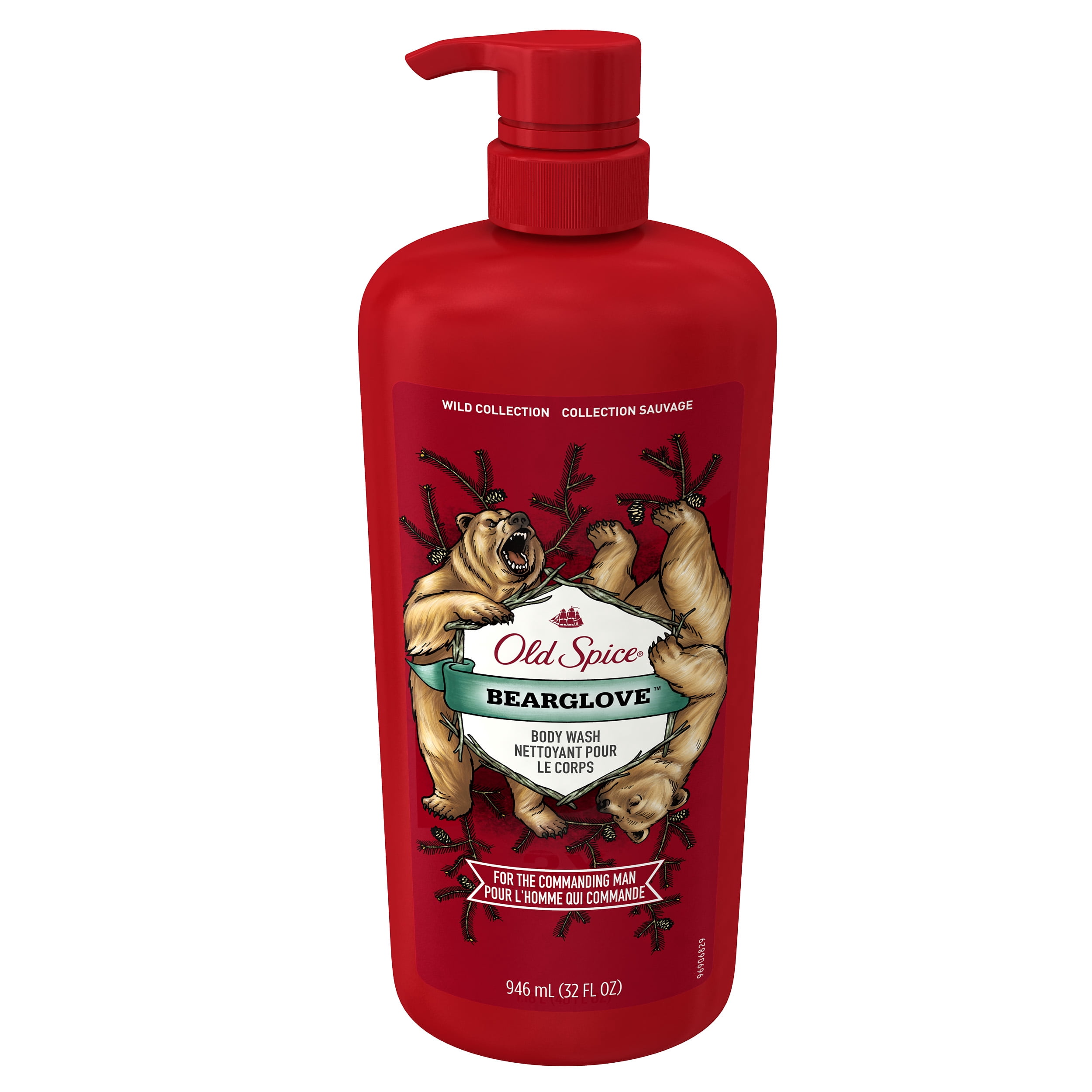 Old Spice Wild Bearglove Scent Body Wash for Men, 32 oz
