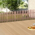 thumbnail image 4 of FeiFu Plastic Garden Fence Panels Outdoor Yard Fence for Patio Garden Flower Bed Vegetable Decorative Fencing Easy Installation Garden Accessories Grass Edging Pet Barrier Brown 40x50cm, 4 of 5