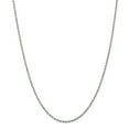thumbnail image 1 of 14K White Gold 2mm Diamond Cut Rope Chain 20 IN, 1 of 5