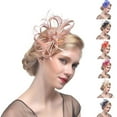thumbnail image 1 of Happy date 2pcs Fascinators Hat Pillbox Hat Cocktail Tea Party Headwear for Girls and Women, 1 of 8