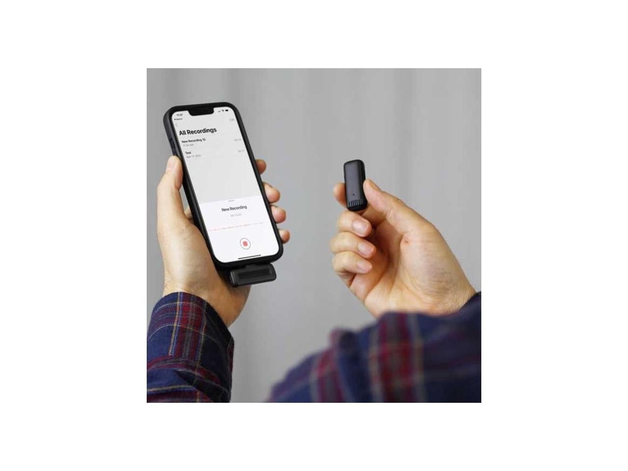 Aluratek AWLML01F Wireless Microphone - Black - Omni-directional - Clip-on, Lapel