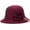 Wine Red, variant on CoCopeaunts Women Bucket Hat Autumn Winter Warm Basin Hat Flower Wide Brim Wool Felt Caps Solid Color Ladies Grace Bucket Cap
