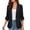 Black, variant on Womens Blazers Dressy Casual 3/4 Roll-Up Sleeve Work Office Blazer Slim Fit Open Front Button Suit Jackets Mint Green S