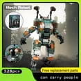 thumbnail image 2 of Titan Mech Building Blocks Set Articulated Mech Model 528 Pieces, 2 of 5