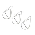 thumbnail image 1 of Bearachild 50 clips de papel pequeños con forma de gota de agua, abrazaderas de metal para el hogar, la oficina y la escuela, papelería simple Carpetas de archivos Plata, 1 of 6