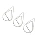 thumbnail image 2 of Seitruly 50 piezas de Clips de papel pequeños, abrazaderas de negocios de Metal con forma de gota de agua Vintage, suministros de papelería simples Carpetas de archivos Plata, 2 of 6