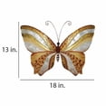 thumbnail image 3 of Eangee Home Design Butterfly Wall Decor Copper And Pearl, Capiz and Metal, Indoor / Outdoor Safe, 18x1x13 Inches, 3 of 5
