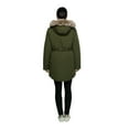 thumbnail image 5 of Rokka&Rolla Women's Fleece Lined Winter Coat with Faux Shearling Hood Parka Jacket, 5 of 9